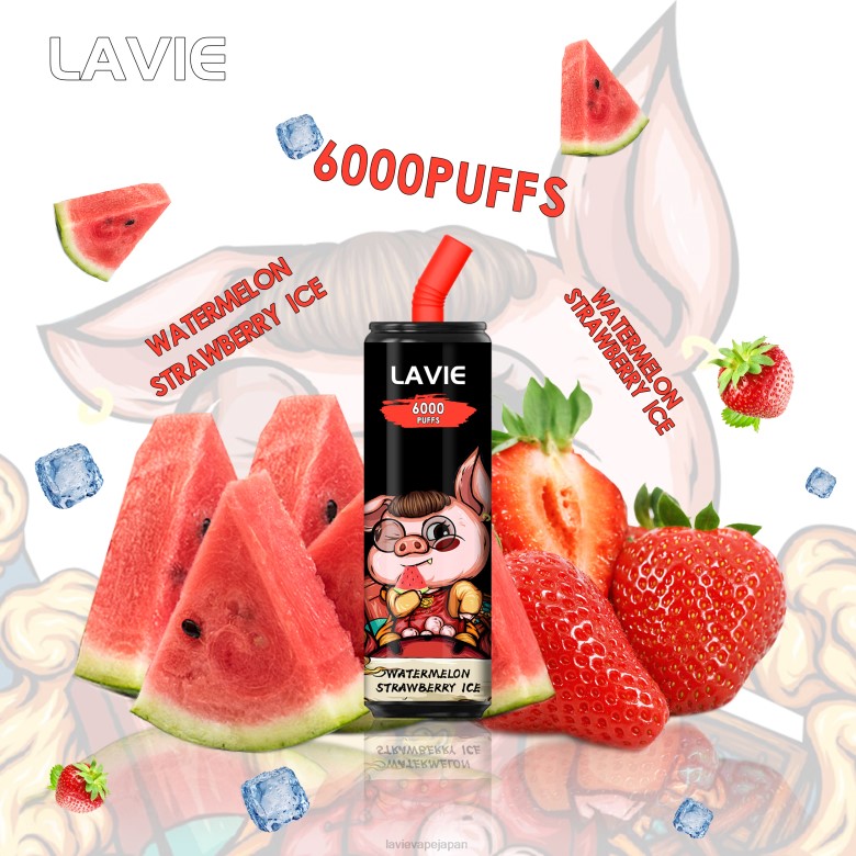 LAVIE Vape Japan - LAVIE Coke BAR 6000パフ スイカストロベリーアイス 68P6267
