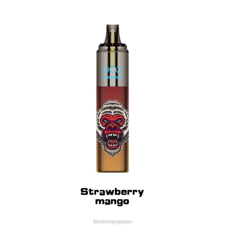 LAVIE Vape Japan - LAVIE OCO カーニバル10000パフ ストロベリーマンゴー 68P6357