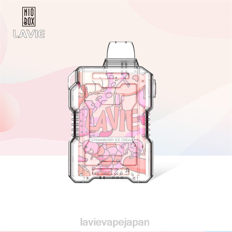 LAVIE Vape Tokyo - LAVIE NIO BOX 9000パフ ストロベリーアイスクリーム 68P6196