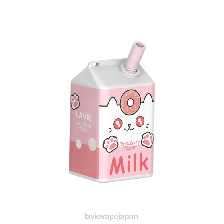 LAVIE Vape Japan - LAVIE MILK 7000パフ いちごドーナツ 68P6177